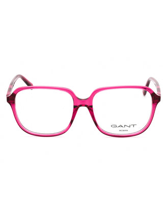 GANT GA4155 men's rectangular black acetate eyeglasses with silver temple accents.