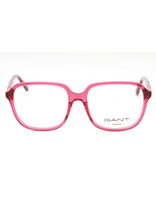 GANT GA4155 men's rectangular black acetate eyeglasses with silver temple accents.