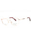 028 - shiny rose gold/Clear demo lens