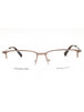 035 - matte light bronze/clear demo lens