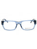 090 - shiny blue/clear demo lens