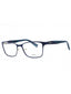 0514 - SILVER W/BLUE PARTS / clear demo lens