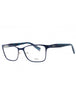 0514 - SILVER W/BLUE PARTS / clear demo lens