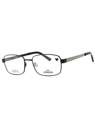 Genesis G4041 eyeglasses featuring a sleek black acetate frame with a modern rectangular design and comfortable temples.