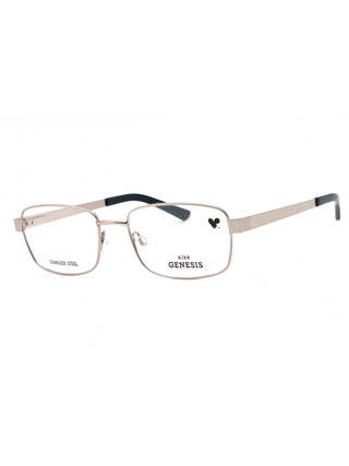 Genesis G4041 eyeglasses featuring a sleek, lightweight black metal frame with a modern rectangular design.