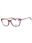 518 - PLUM TORTOISE/clear demo lens