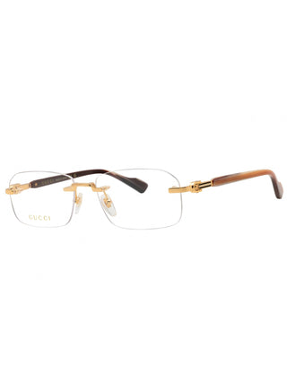 Gucci GG1221O  Metal Rectangular Men's Eyeglasses