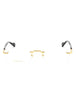 001 - Gold/Black / Clear Lens