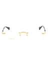 001 - Gold/Black / Clear Lens