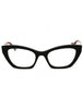 004 - Shiny solid black/Vibrant Red