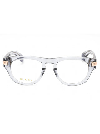 Gucci GG1519O black acetate eyeglasses with transparent lenses.