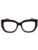 003 - BLACK/RED / Clear demo lens