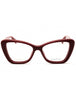 004 - BURGUNDY / Clear demo lens