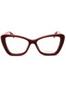 004 - BURGUNDY / Clear demo lens