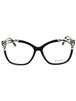 001 - shiny black / clear