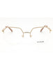 033 - pink gold/clear demo lens