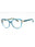 087 - shiny turquoise/clear demo lens