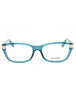 087 - shiny turquoise/clear demo lens