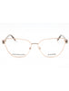 028 - shiny rose gold/clear demo lens