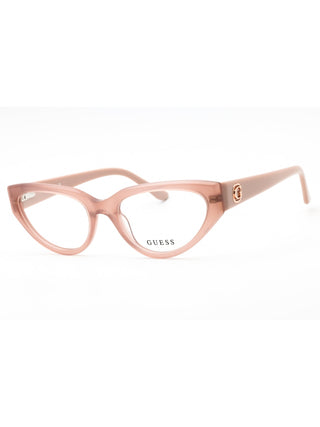 Guess GU50113 eyeglasses featuring a sleek, lightweight black metal frame with a modern rectangular silhouette.