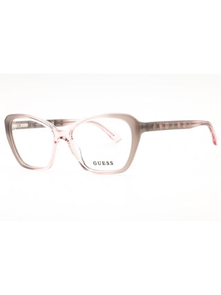 Guess GU50115 eyeglasses featuring a sleek, lightweight black metal frame with a modern rectangular silhouette.