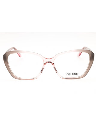 Guess GU50115 eyeglasses featuring a sleek, lightweight black metal frame with a classic rectangular shape.