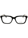 001 - shiny black/clear demo lens