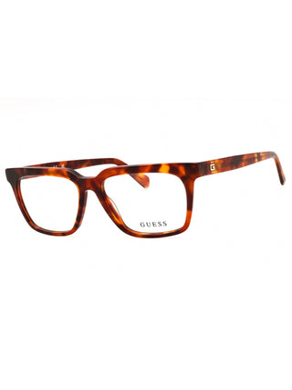Guess GU50133 eyeglasses featuring a sleek, lightweight black metal frame with a classic rectangular silhouette.