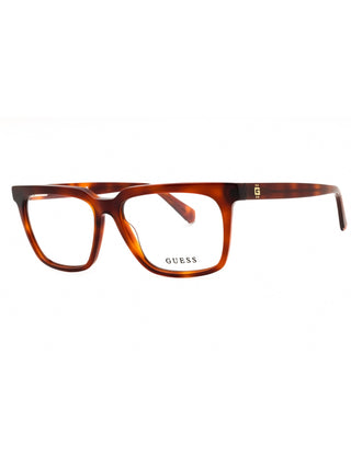 Guess GU50133 eyeglasses featuring a sleek, lightweight black metal frame with a classic rectangular silhouette.