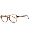 048 - shiny dark brown/clear demo lens