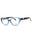 090 - shiny blue/clear demo lens