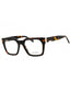 052 - dark havana/clear demo lens