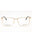 032 - pale gold/Clear demo lens