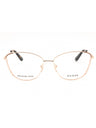 028 - shiny rose gold/clear demo lens