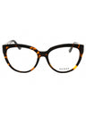 052 - dark havana/clear demo lens