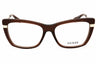 048 - shiny dark brown/clear demo lens