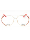 043 - matte orange/clear demo lens
