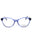 090 - shiny blue / clear