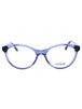 090 - shiny blue / clear
