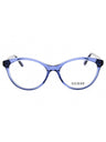 090 - shiny blue / clear