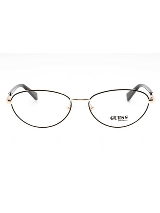 Guess GU8238 oval eyeglasses with a sleek black frame, perfect for a sophisticated look.
