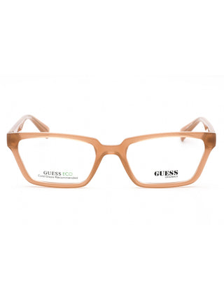 Guess GU8280 women's black full-rim cat-eye eyeglasses with silver accents.