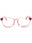 072 - shiny pink / clear
