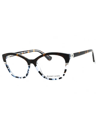 Guess by Marciano GM0376 Havana eyeglasses with clear demo lenses, a stylish full-rim design.