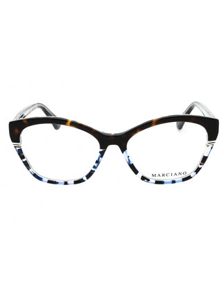 Guess by Marciano GM0376 women's eyeglasses with a black full-rim cat-eye frame.