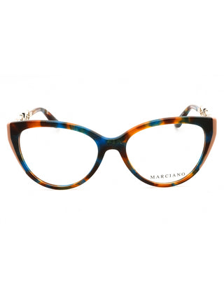 Guess by Marciano GM50006 eyeglasses featuring a sleek, lightweight metal frame in a classic rectangular shape.