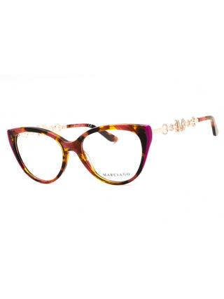 Guess by Marciano GM50006 eyeglasses featuring a sleek, lightweight metal frame in a classic rectangular silhouette.