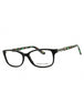 001 - shiny black/clear demo lens