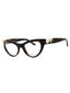 052 - dark havana/clear demo lens