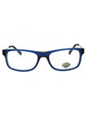 090 - shiny blue/clear demo lens